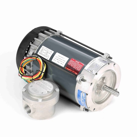 Leeson Explosion Proof Motor, 1 HP, 1 phase, 1800 RPM, 115/208-230 V, 56C Frame, EPFC G870